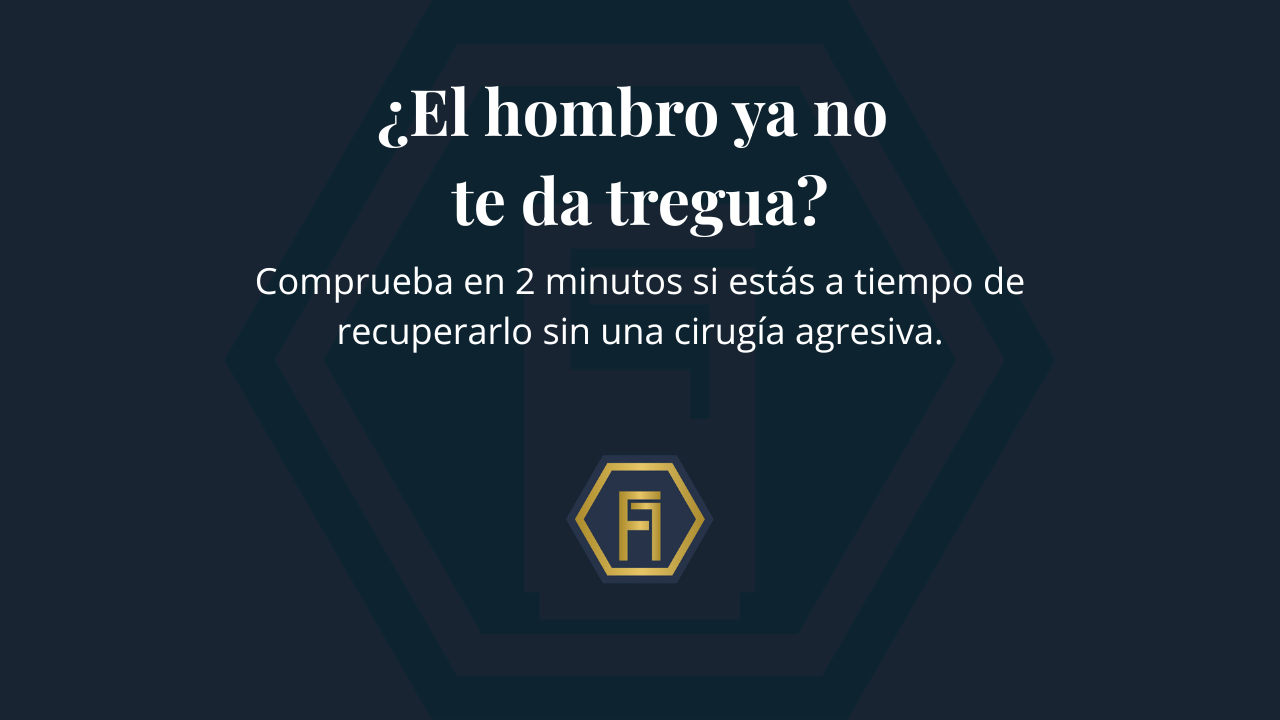 ¿El hombro ya no te da tregua? Comprueba en 2 minutos si todavía estás a tiempo de recuperarlo sin una cirugía agresiva.