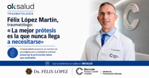 El Dr. Félix López Martín, traumatólogo, en la entrevista publicada por OKDiario.